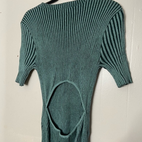 RAILS “Genesis Emerald Navy” Cotton Cashmere Ribbed Dress - Picture 10 of 10